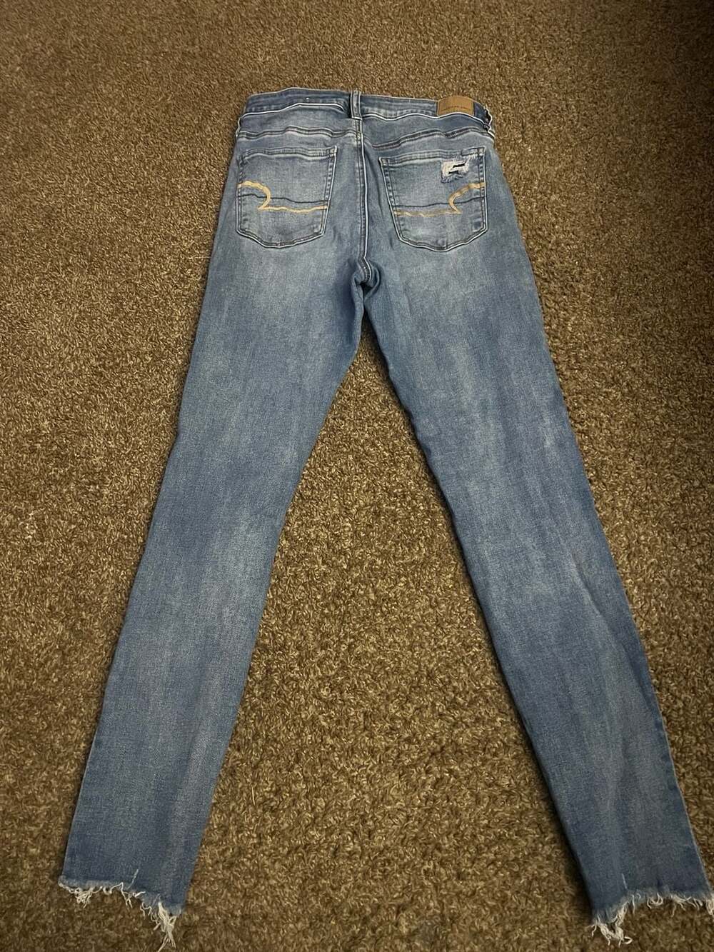 American Eagle Ne(x)t Level Stretch Distressed Skinny Jeans Size 8 - Picture 2 of 7
